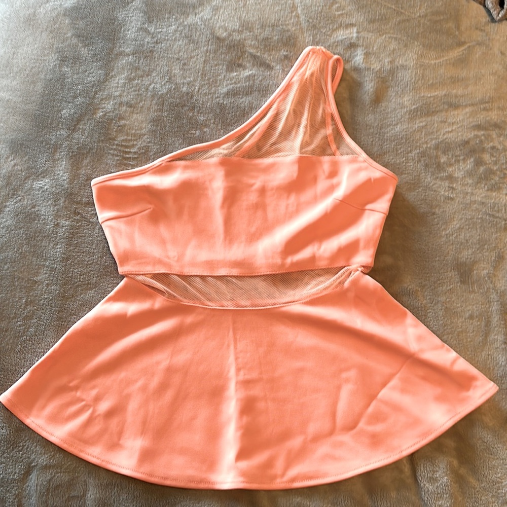 G by Guess off the shoulder top with mesh trim